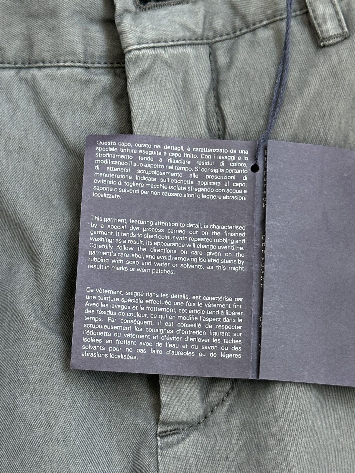 Prada *NEW* PRADA FW 2011 Washed Nylon Gray Pants Vintage wool Size US 32 / EU 48 - 11 Thumbnail