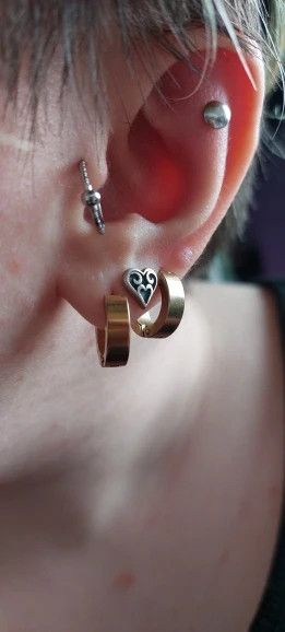 Jewelry Tiny Heart Love Stud Earrings 925 Sterling Silver Ear Gift Size ONE SIZE - 6 Thumbnail