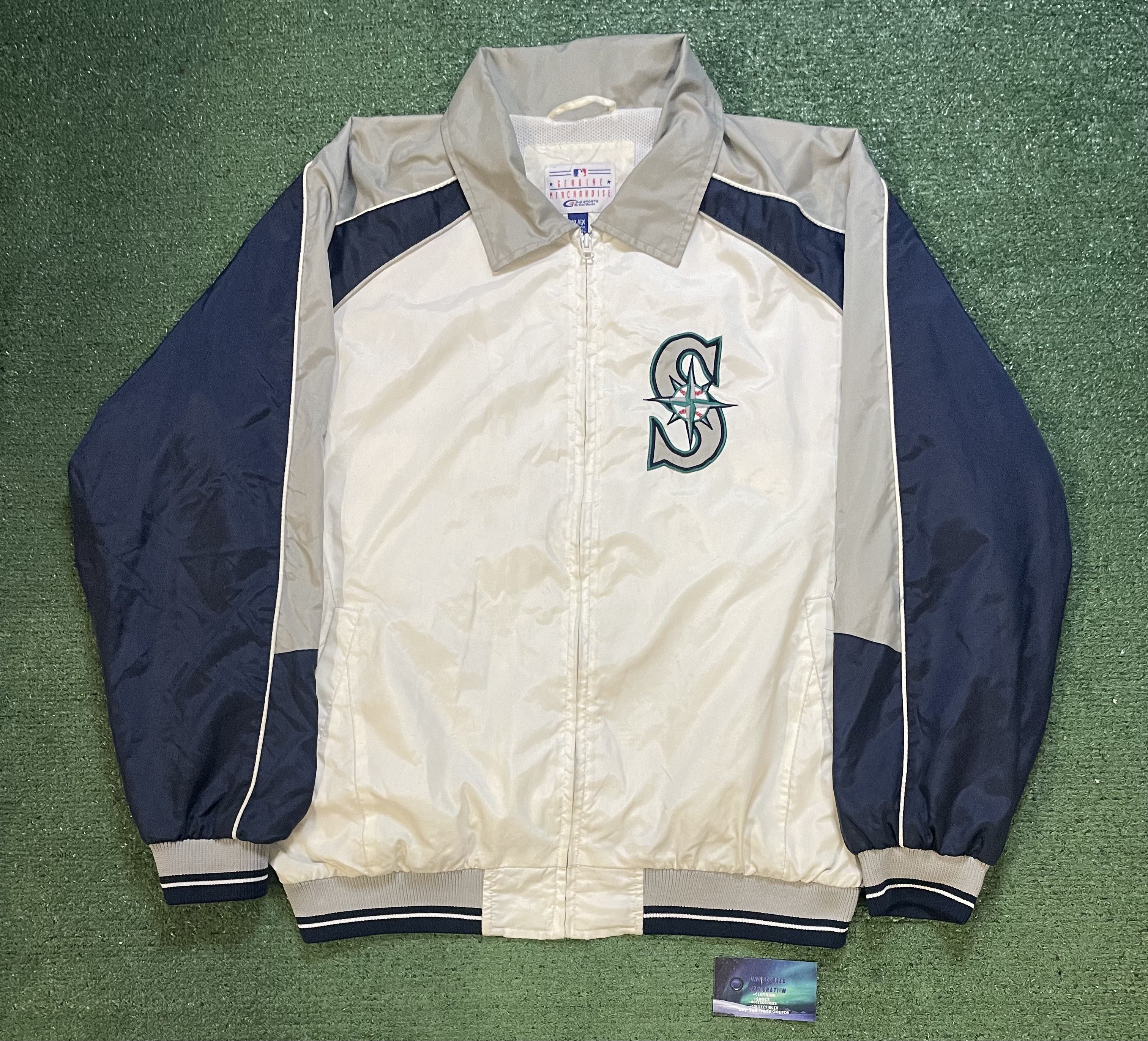 MLB Vintage 1990s Seattle Mariners windbreaker zip up jacket Size US XL / EU 56 / 4 - 1 Thumbnail