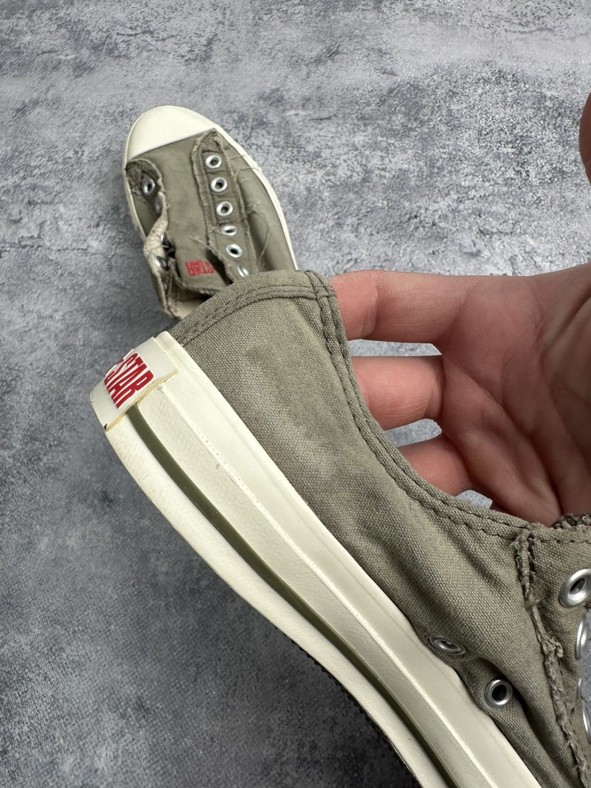 Converse × John Varvatos 🚨Rare Converse John Varvatos Low Top Sneakers Green Shoes Size US 7 / EU 40 - 22 Thumbnail