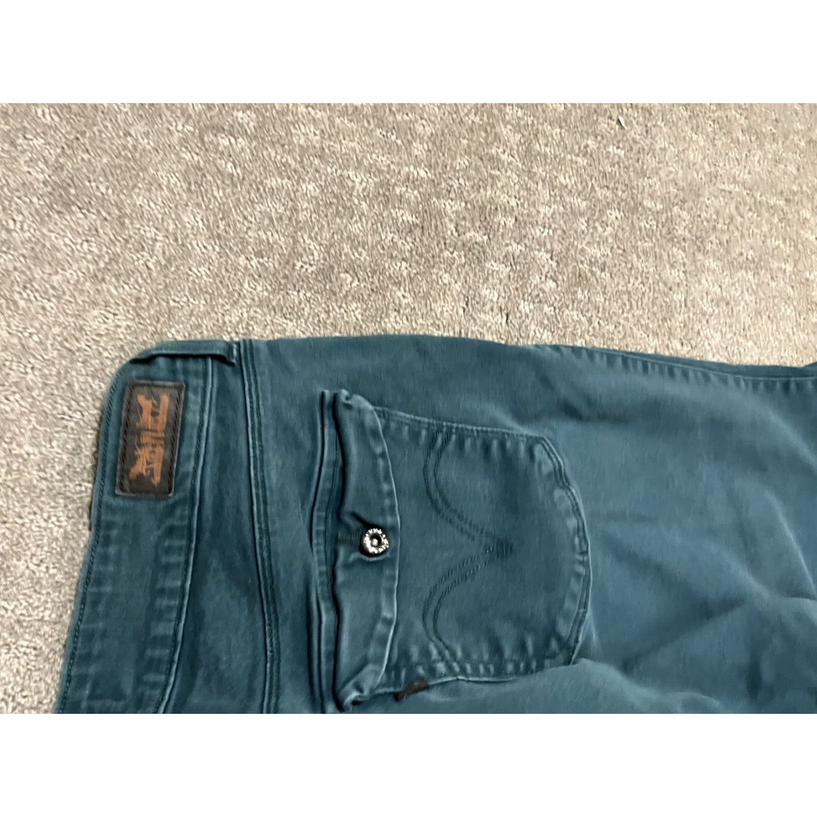 Levi's Levi's Mid Rise Skinny Jeans Women's 14 Plus Denim Green Color Cotton Blend 5-Pocket Regular Fit Size 36" / US 14 / IT 50 - 5 Thumbnail