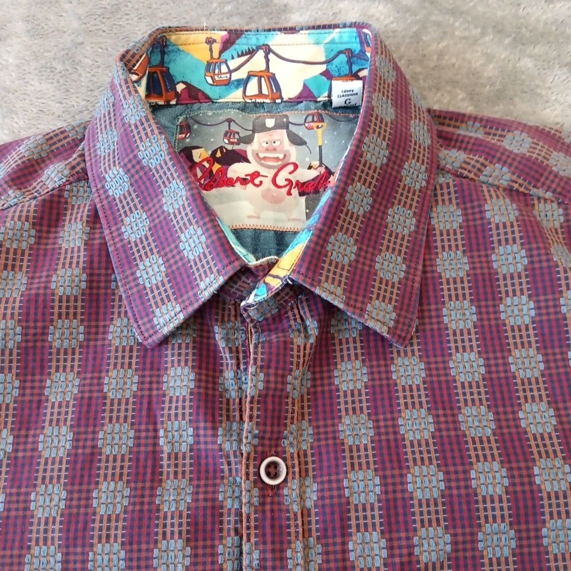 Robert Graham Robert Graham Shirt Mens Large Multicolor Geometric Long Sleeve Button-Up Size US L / EU 52-54 / 3 - 3 Thumbnail