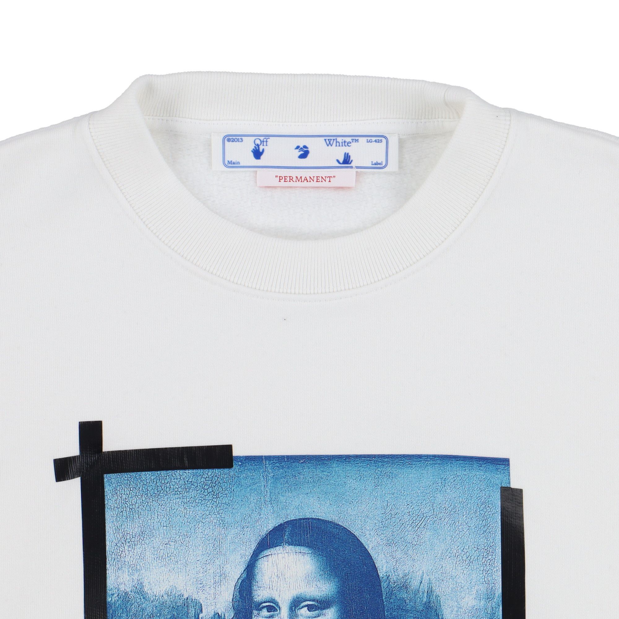 Off-White White Mona Lisa Logo Oversized Sweatshirt Size US M / EU 48-50 / 2 - 6 Thumbnail
