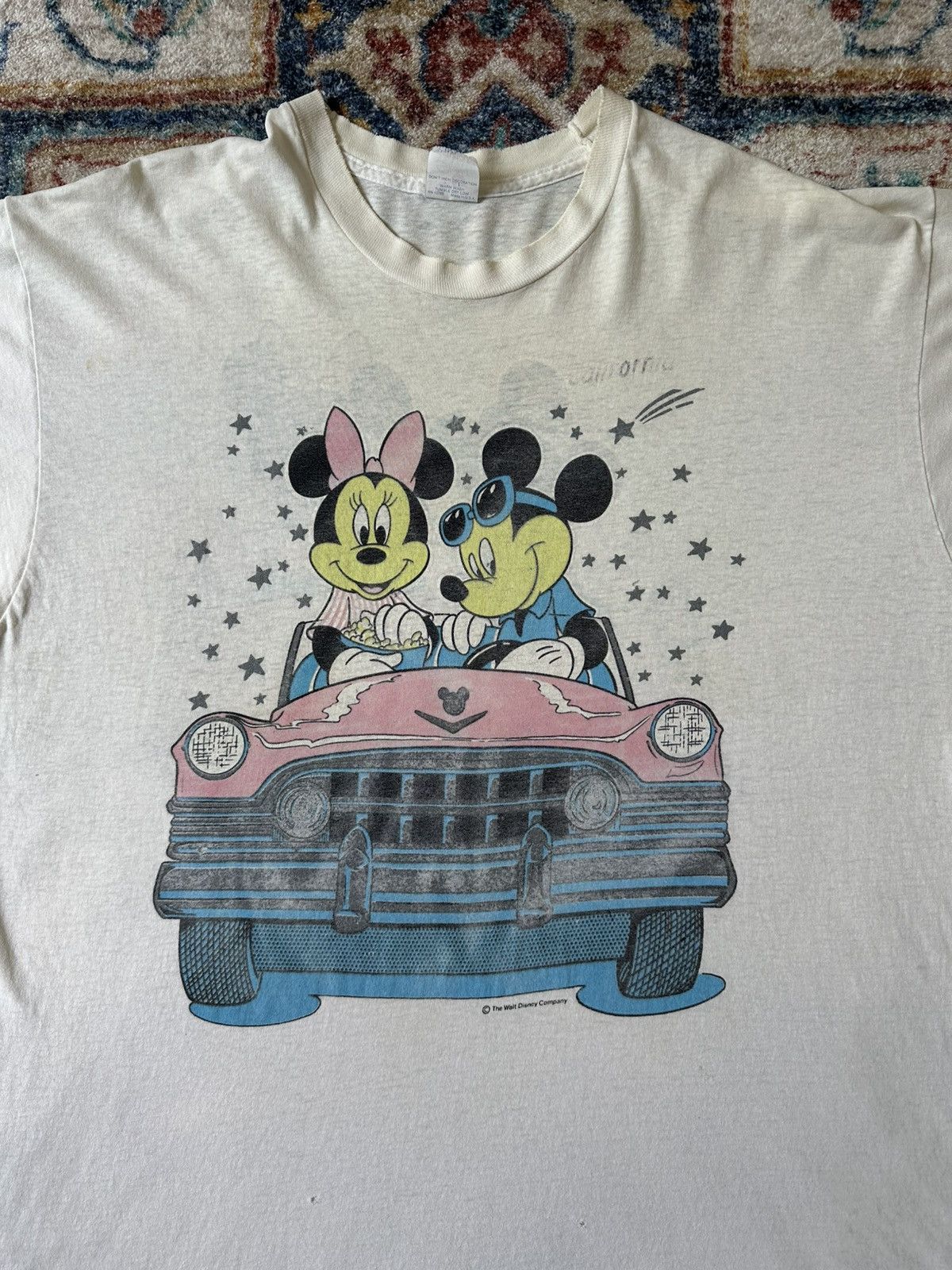 Disney × Vintage Vintage Disney Mickey And Minnie Mouse Drive In T-shirt Size US XL / EU 56 / 4 - 4 Thumbnail