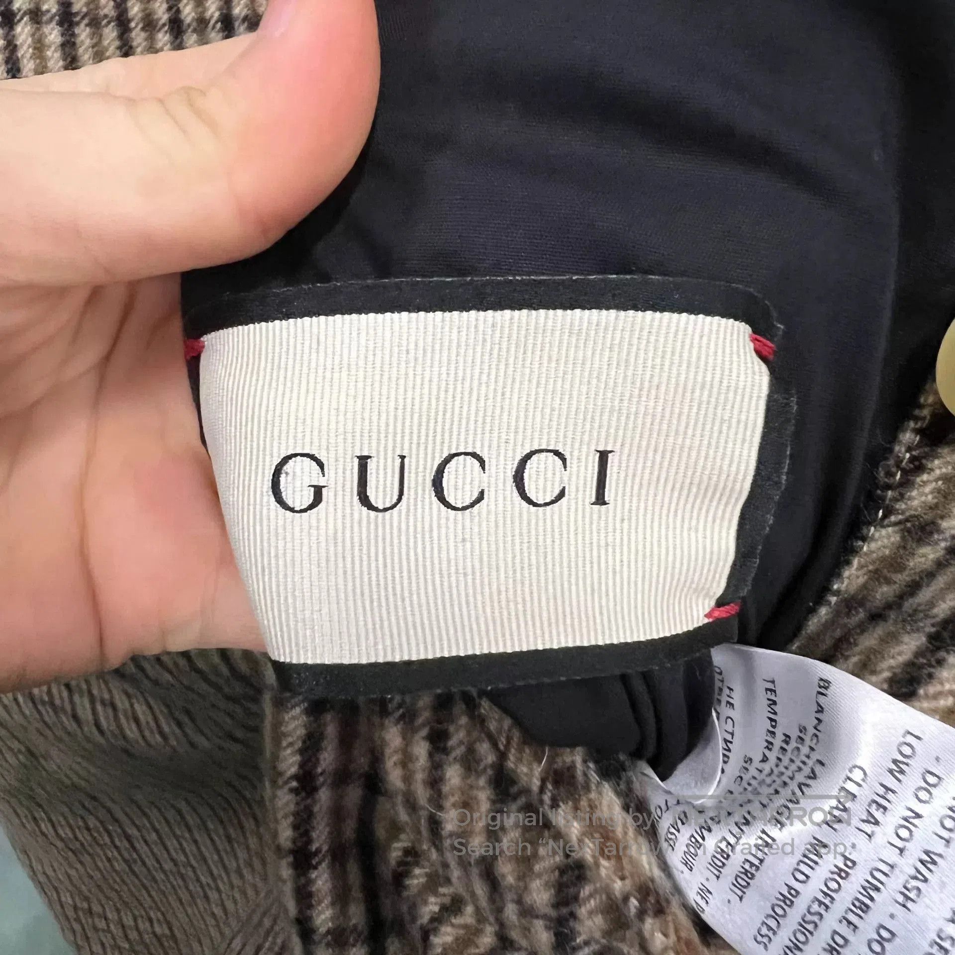 Gucci gucci checked reversible coat size 50. Size US L / EU 52-54 / 3 - 3 Thumbnail
