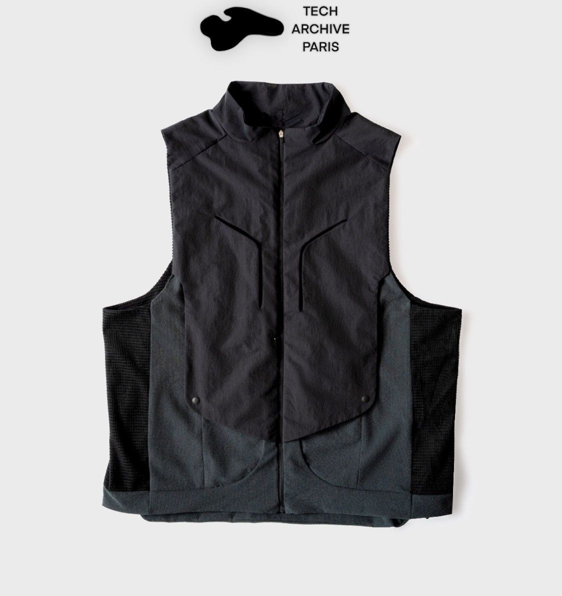 image of Technical Vest By Kiliacci (Insta: @kiliacci) in Black, Men's (Size Medium)