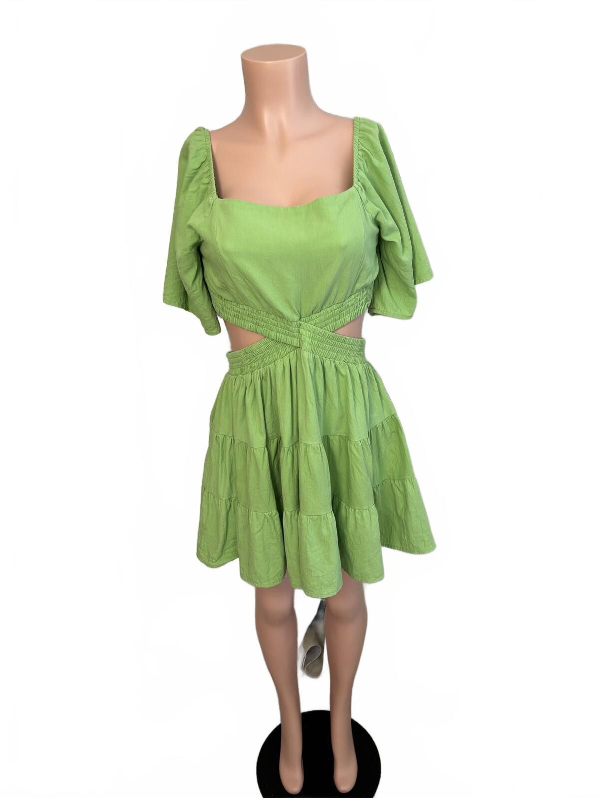 Other Shy Velvet Boho Cutout Dress Festival Western Cowgirl Large. Size L / US 10 / IT 46 - 2 Thumbnail