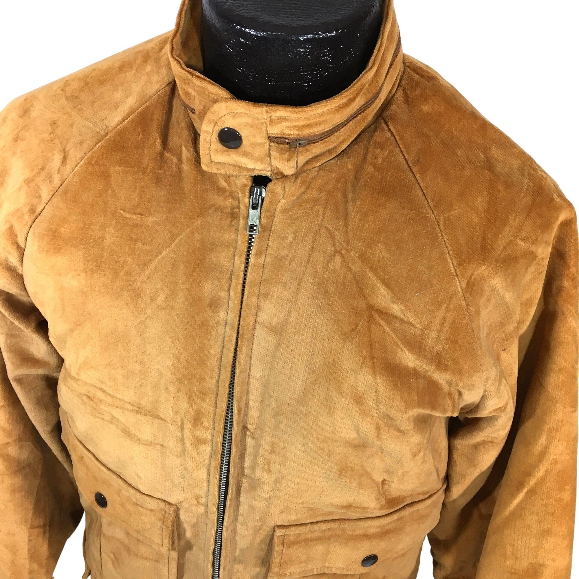 Other Vtg Cal Craft California Brown Velour VELVET Biker Jacket Size US S / EU 44-46 / 1 - 2 Thumbnail