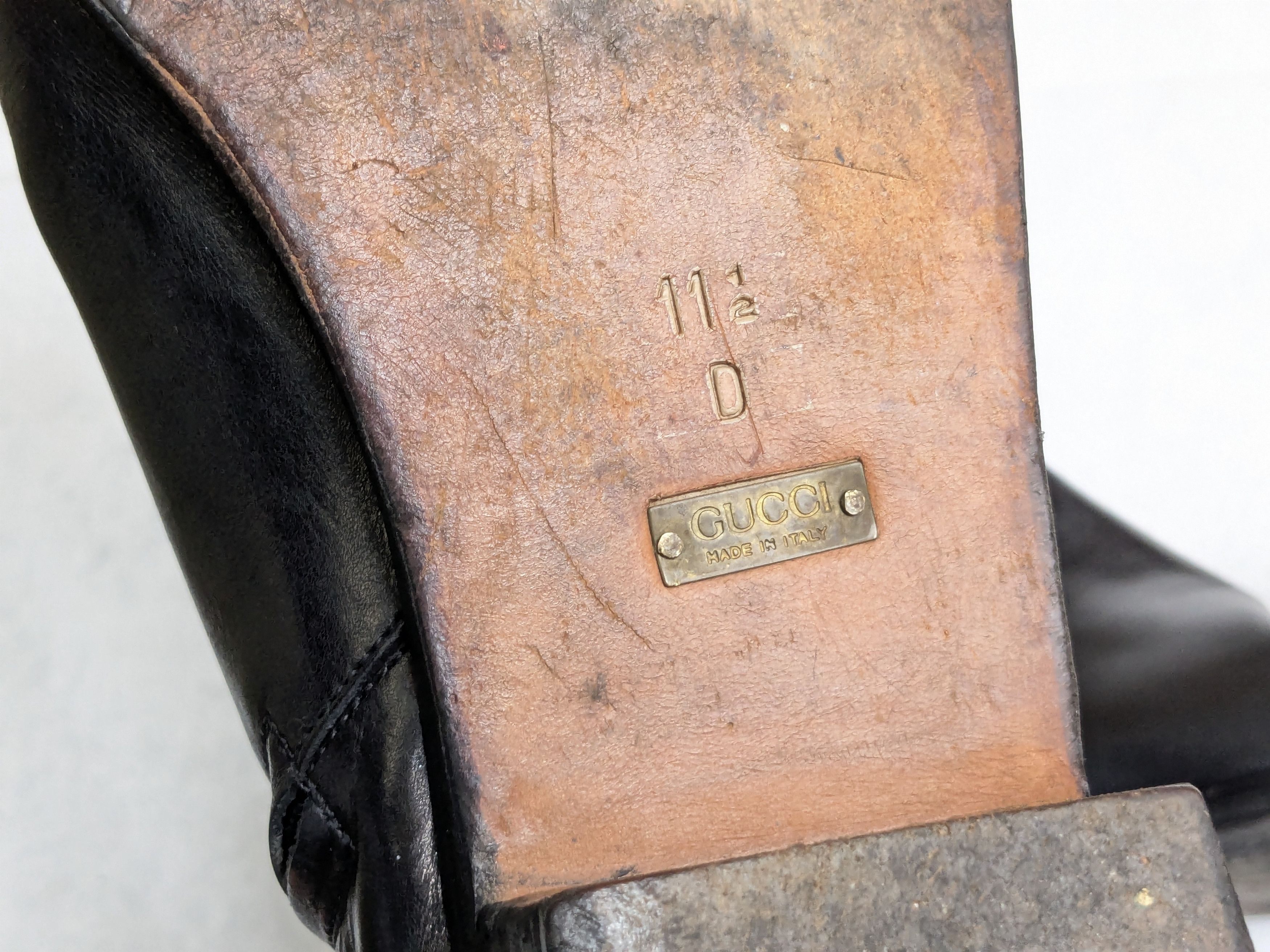 Gucci Gucci Side Zip Boots Black 12 Leather Size US 12 / EU 45 - 17 Thumbnail