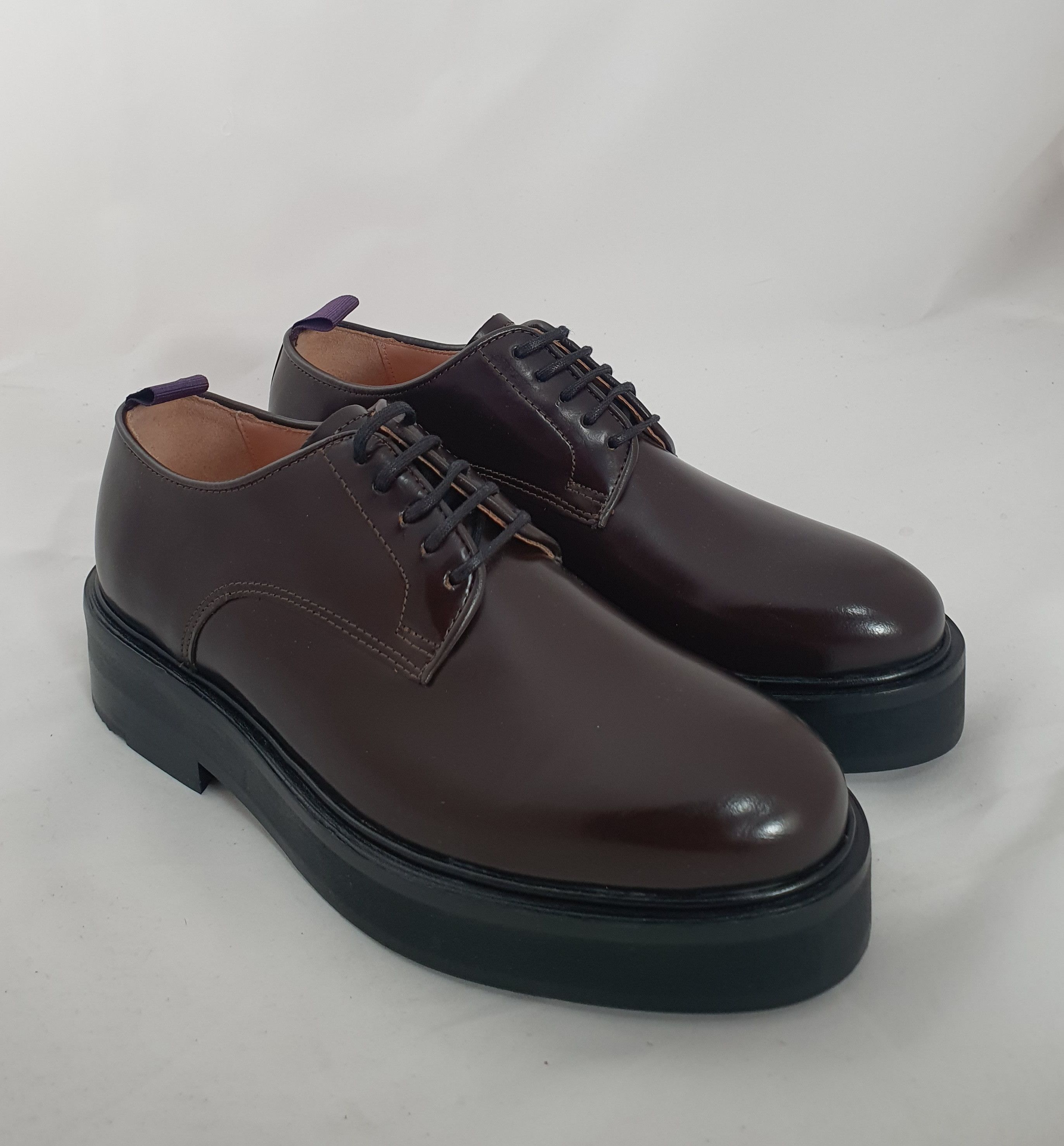 image of Eytys Brown Leather Lace-Up Shoes, Women's (Size 4)