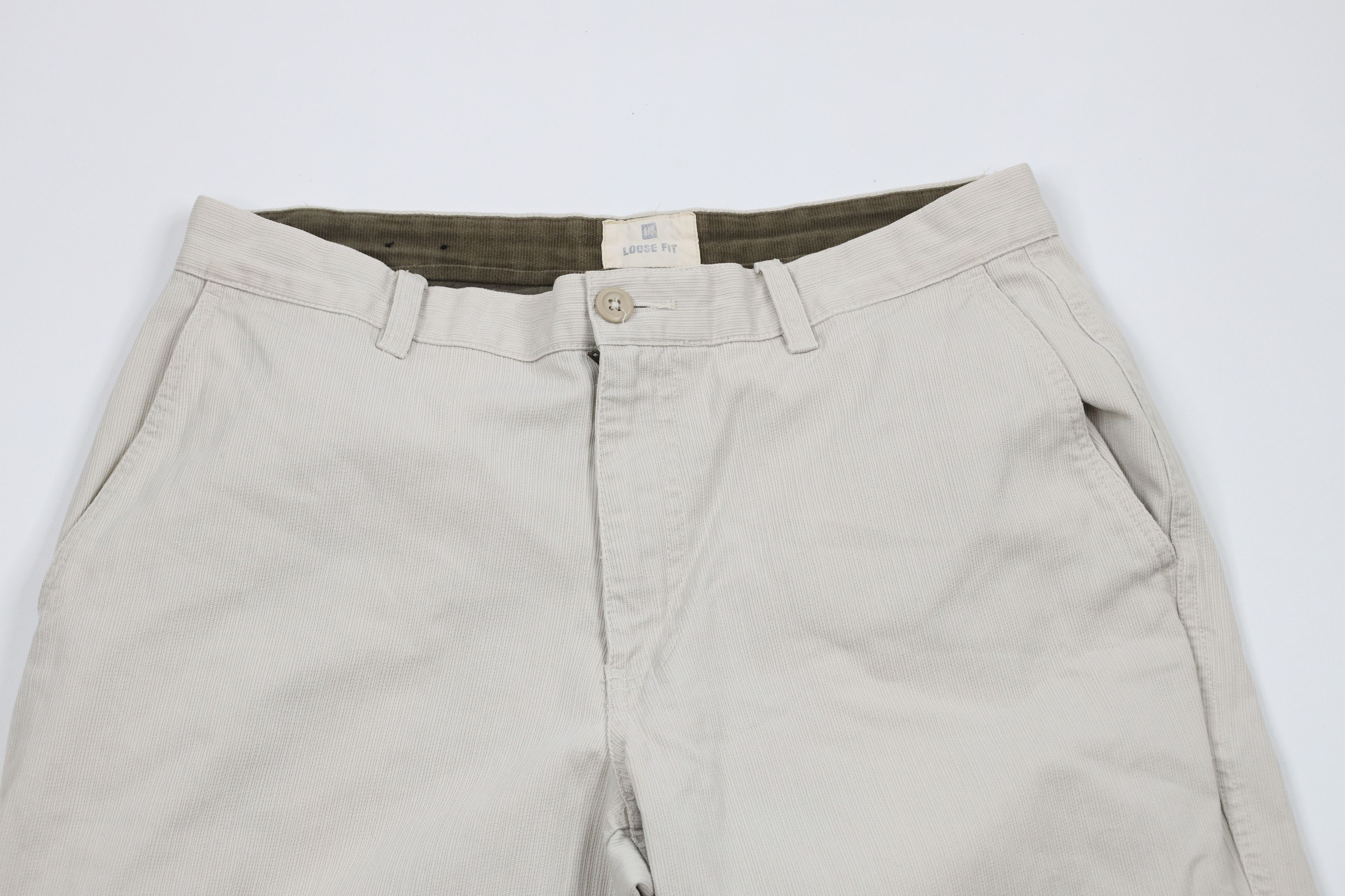 Gap × Vintage Vintage Gap Loose Fit Wide Leg Striped Chino Pants Beige Size US 32 / EU 48 - 2 Thumbnail