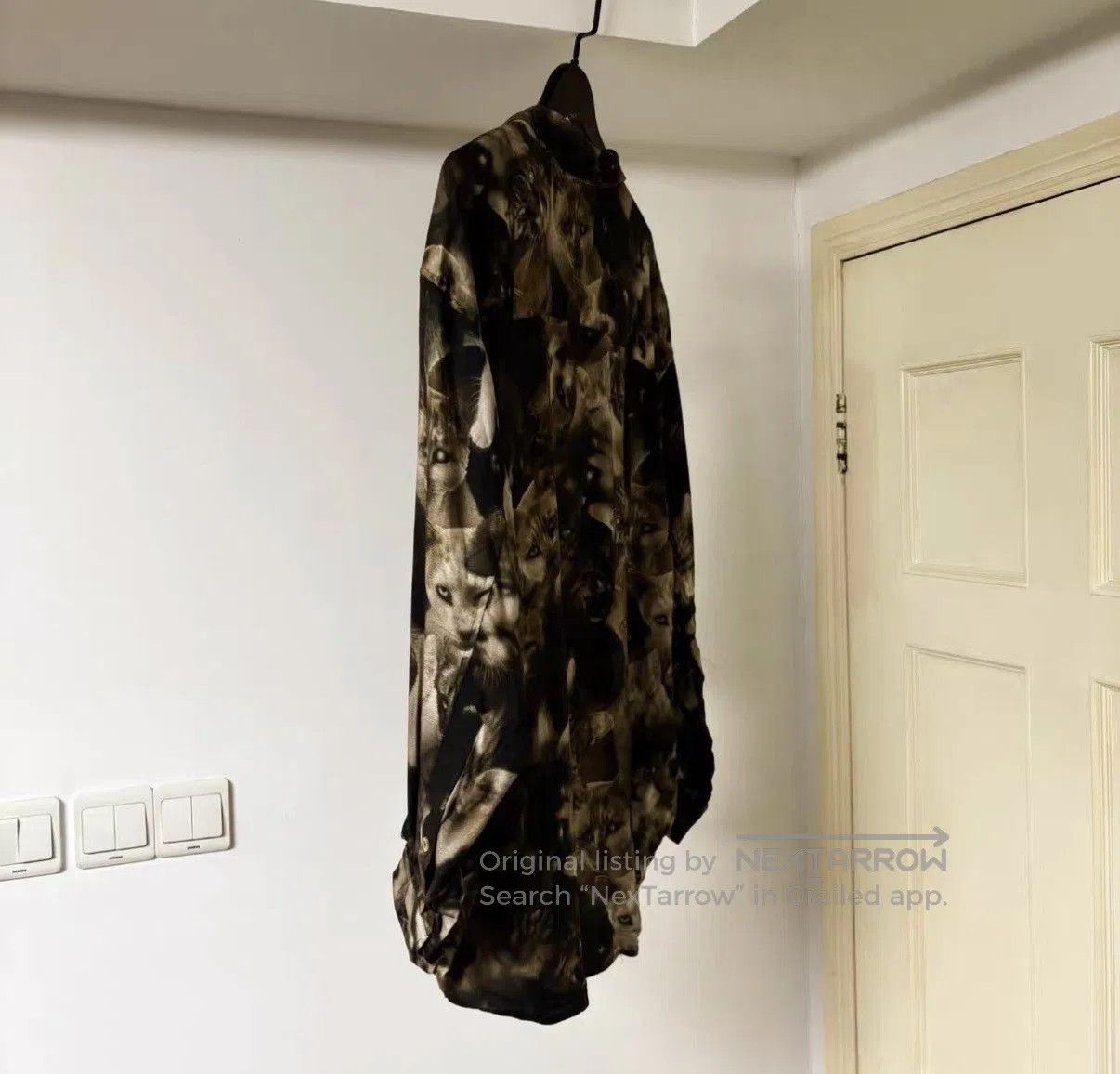 Magliano Brown Cat Print Long Sleeve Button. Size US S / EU 44-46 / 1 - 5 Thumbnail