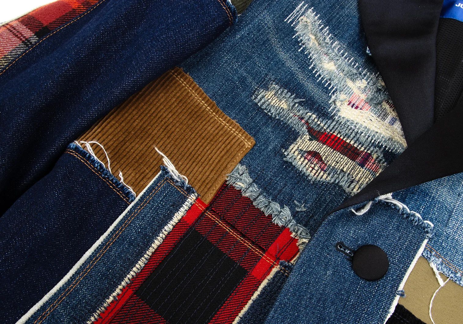 Junya Watanabe Patchwork Denim Coat in Indigo and Other Colors, XS Size US XS / EU 42 / 0 - 4 Thumbnail