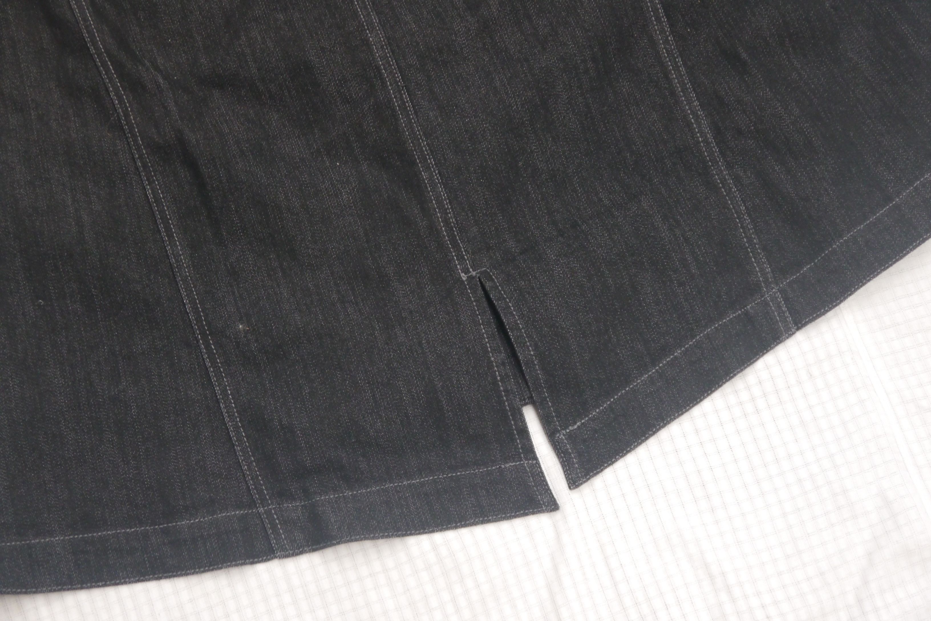 Japanese Brand (J775) Denimus Japan Black Stretch Denim Hood Women Coat XL Size XL / US 12-14 / IT 48-50 - 16 Thumbnail