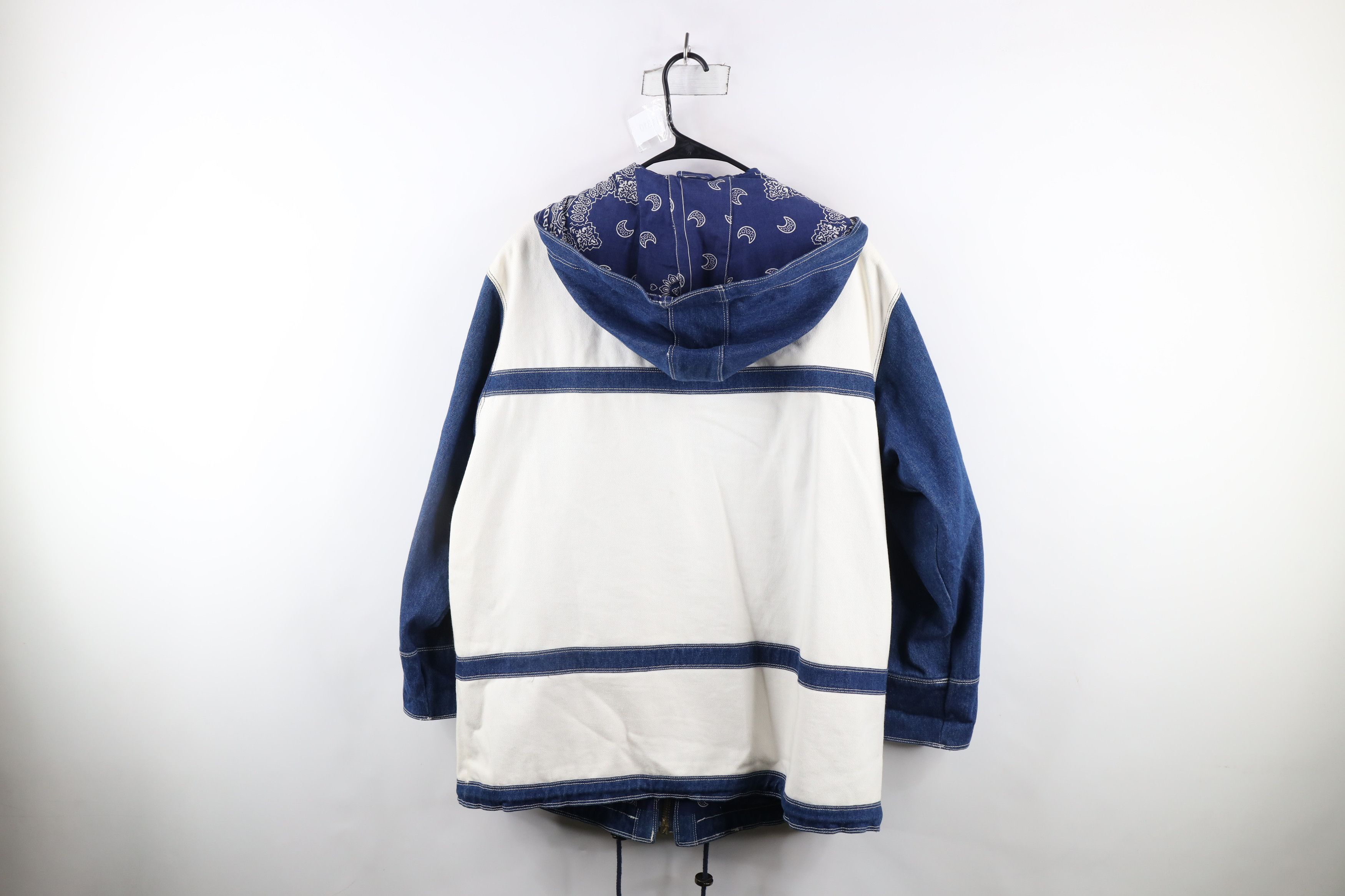 Vintage Vintage 90s Streetwear Toggle Hook Sailing Hooded Jacket Size XL / US 12-14 / IT 48-50 - 13 Thumbnail