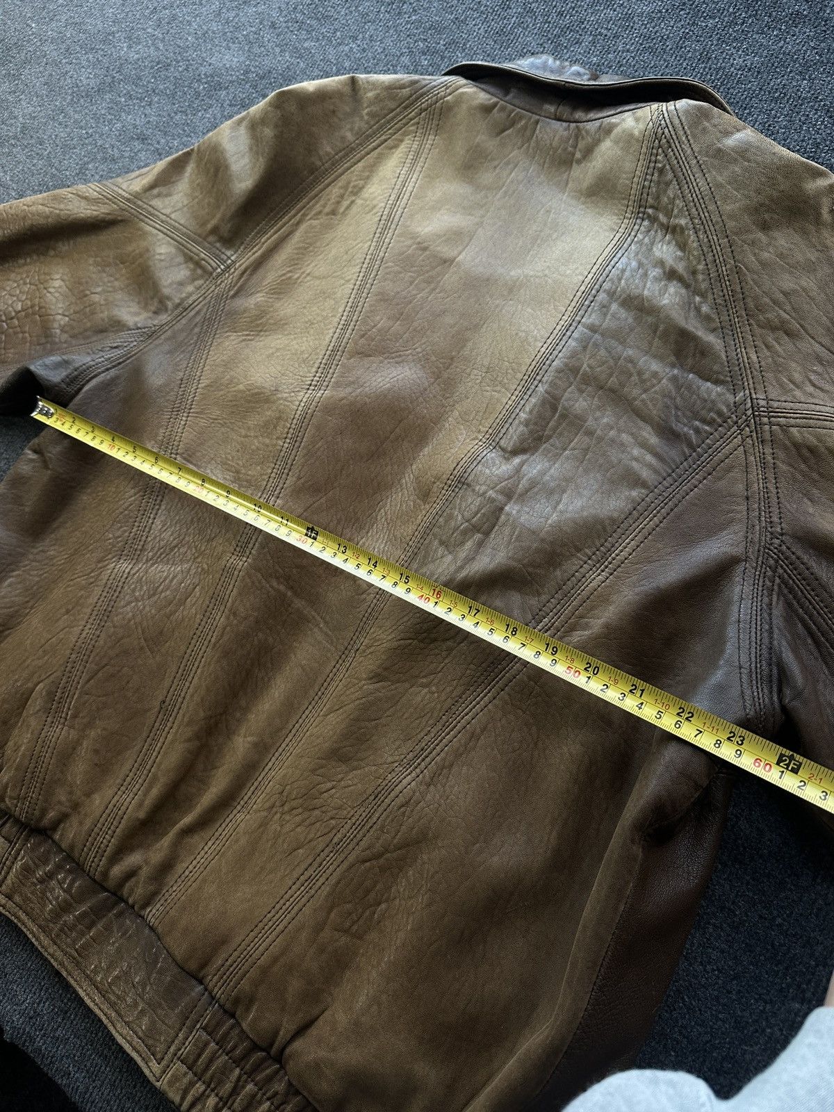 Other 🚨VNTG LEATHER JACKET AVANT GARDE ASYMMETRICAL BROWN MOTO Size US M / EU 48-50 / 2 - 23 Thumbnail