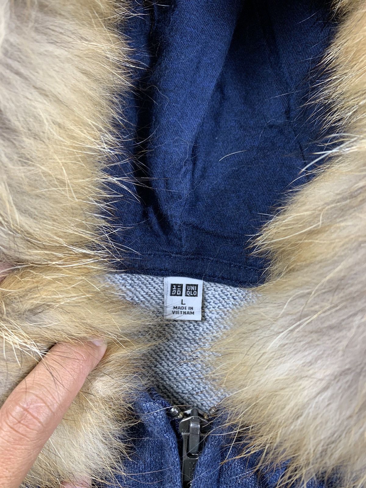 If Six Was Nine × Japanese Brand × Le Grande Bleu (L.G.B.) Japane Zip Fur Hoodie Japanese Uniqlo Size US M / EU 48-50 / 2 - 4 Thumbnail