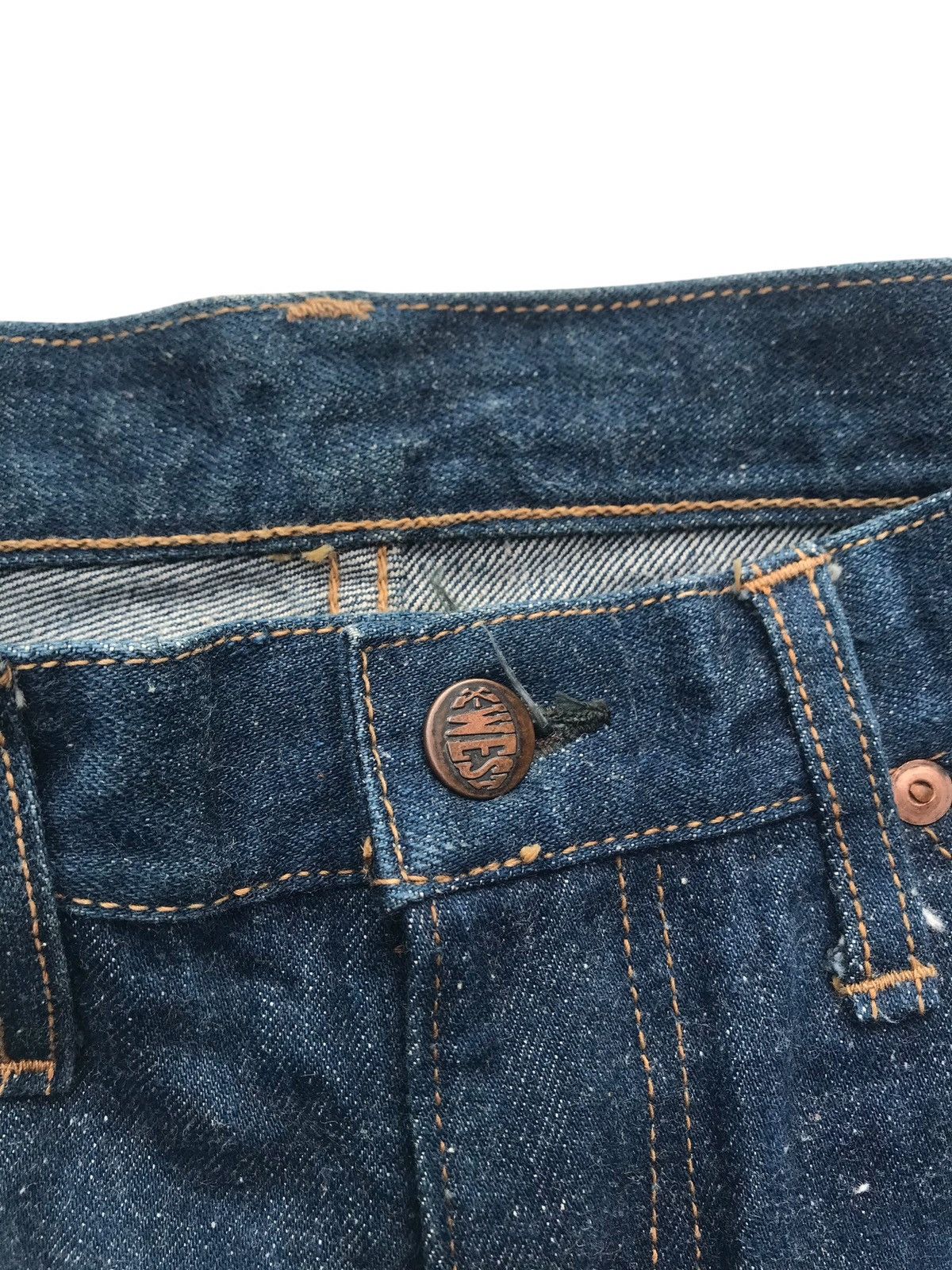 Vintage Vintage X West Canton Bell Bottoms Cowboy Wide Leg Denim Size US 31 - 6 Thumbnail