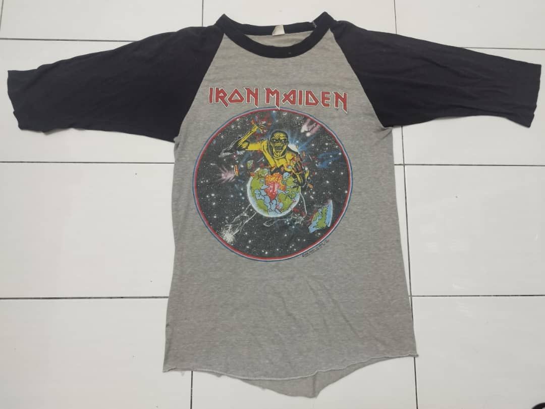 Iron Maiden × Vintage Vintage shirt iron maiden 3 quarter Size US M / EU 48-50 / 2 - 1 Thumbnail