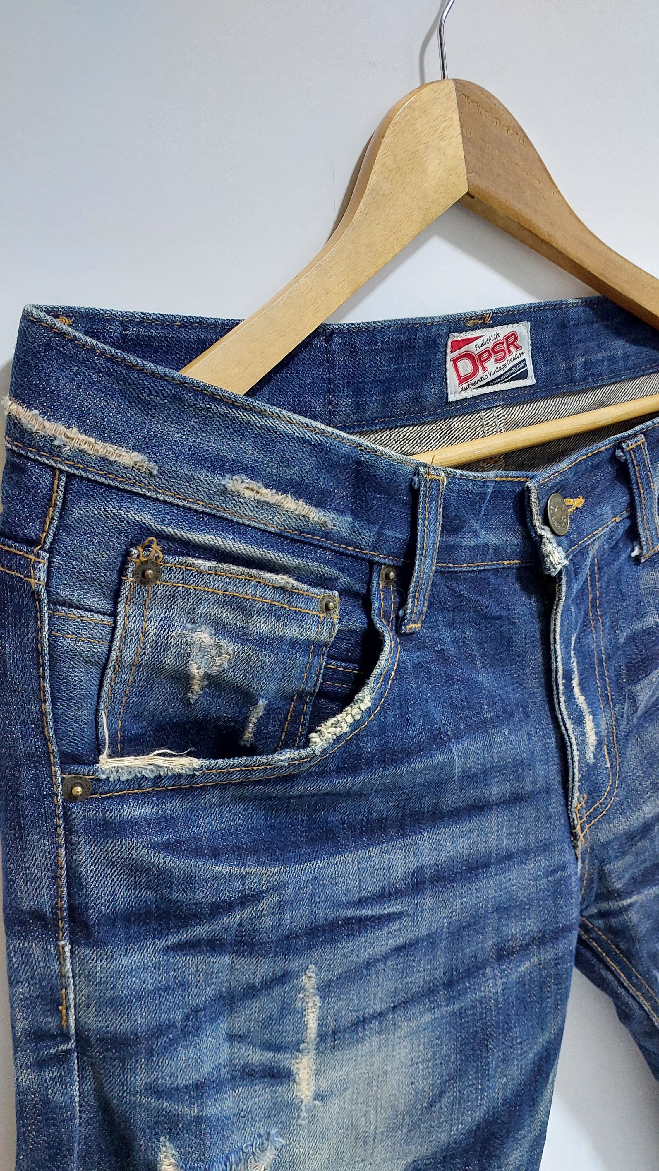 Japanese Brand DPSR DISTRESSED JEANS PANT Size US 32 / EU 48 - 13 Thumbnail