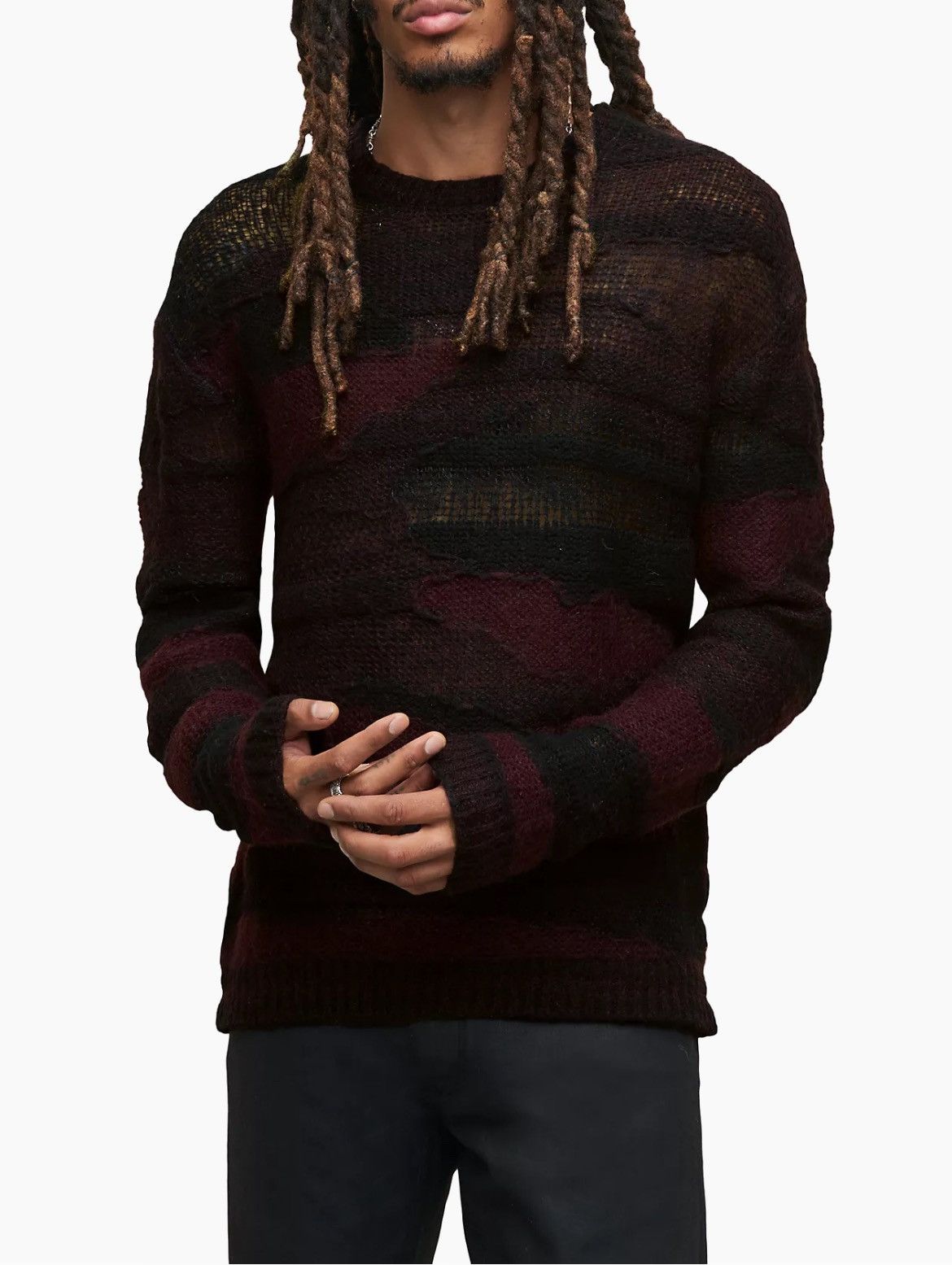 John Varvatos Wool blend stripe sweater. Medium Size US M / EU 48-50 / 2 - 1 Thumbnail