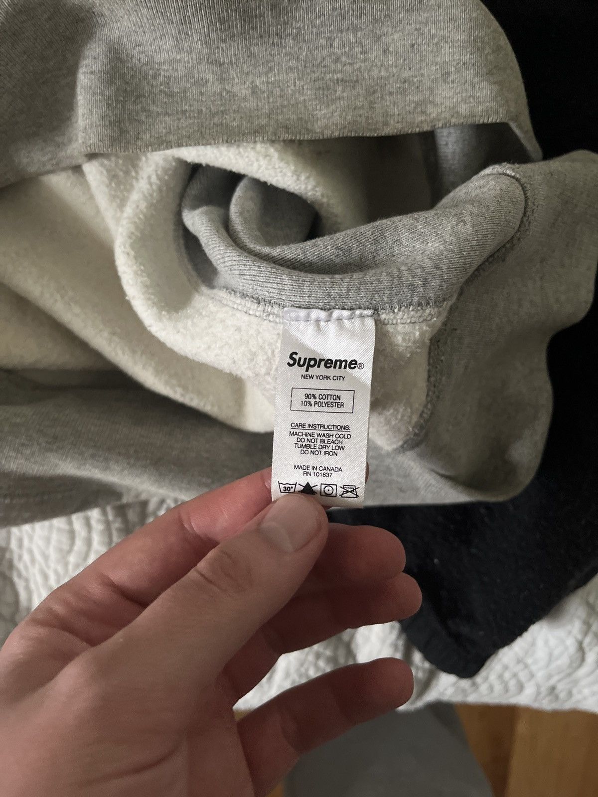 Supreme “Piss Christ” Heather Grey Hoodie Size US L / EU 52-54 / 3 - 4 Thumbnail