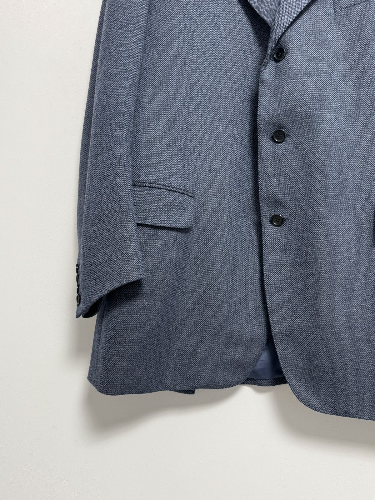 Canali Canali Blazer Men’s Blue Luxury Lana 58-R Size Size 54L - 3 Thumbnail