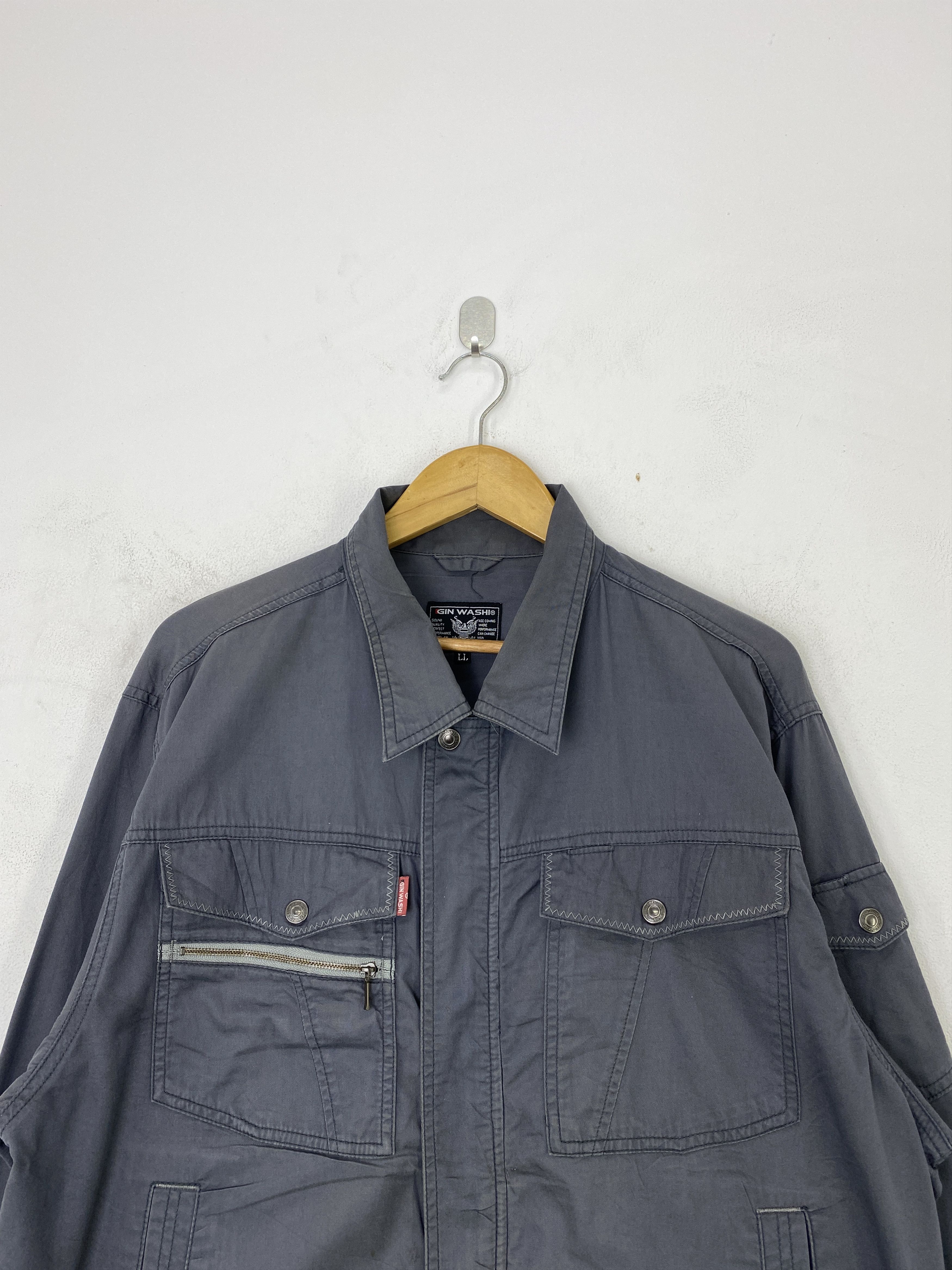 Japanese Brand Vintage Gin Washi Worker Jacket JA0157 Size US XL / EU 56 / 4 - 3 Thumbnail