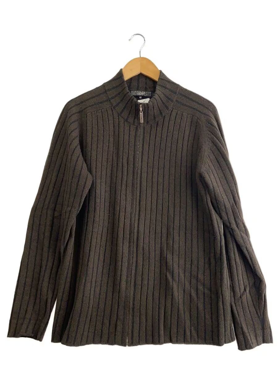 Jean Paul Gaultier Ribbed Zip Wool Knit Sweater Size US M / EU 48-50 / 2 - 1 Thumbnail