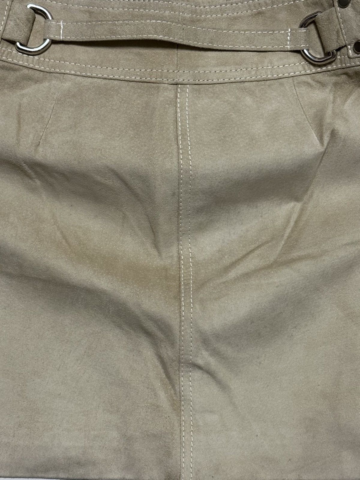 Dolce & Gabbana DOLCE&GABBANA Vintage Suede Leather Mini Skirt Size 40" / US 18 - 5 Thumbnail