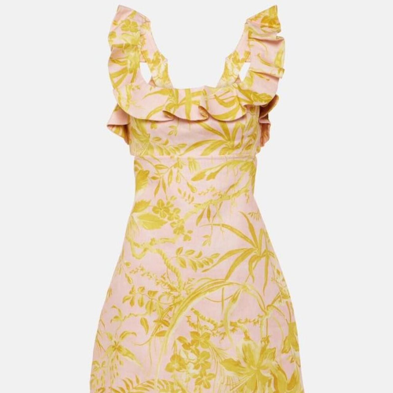 open lace back dress Yellow Satin Prom Dress