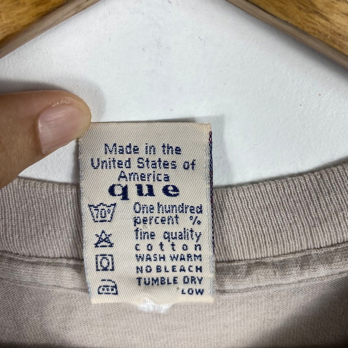 Vintage Vintage 90's QUE Special Extra Strength American Made Faded Size US M / EU 48-50 / 2 - 8 Thumbnail