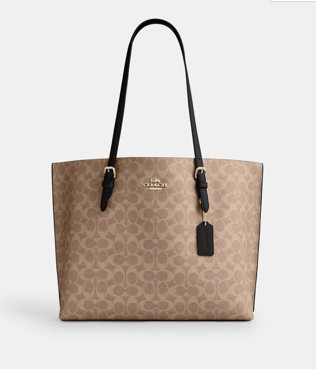 Coach Mollie Tote Bag In Signature Canvas CV967 Size ONE SIZE - 5 Thumbnail
