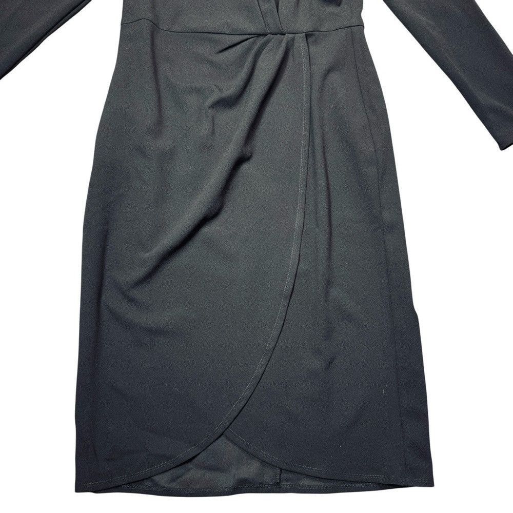 MAGGY LONDON NWT New Maggy London Long Sleeve Tulip Black Dress Size 10 Size L / US 10 / IT 46 - 9 Thumbnail