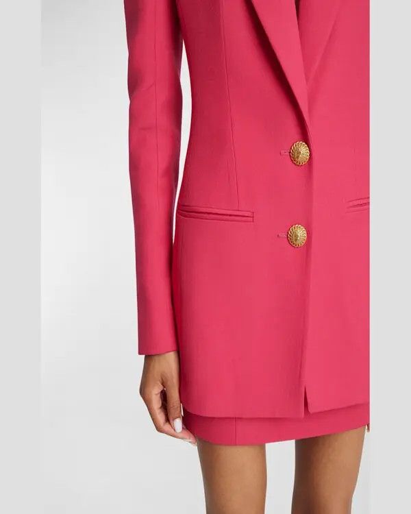 Balmain o1y0525 Blazer in Fuchsia Size M / US 6-8 / IT 42-44 - 3 Thumbnail