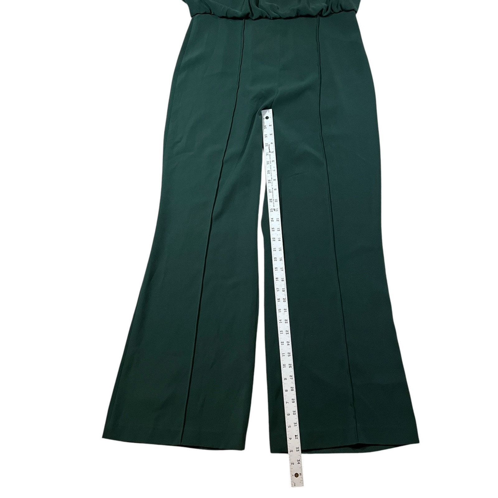 Other Antonio Melani Dark Green Sleeveless Wide Leg Jumpsuit Sz14 Size 36" / US 14 / IT 50 - 5 Thumbnail