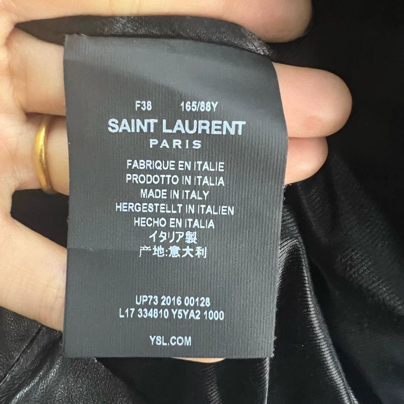 Yves Saint Laurent Saint Laurent Black Multi-Zip Tether Biker Jacket 2502-Nex Size XS / US 0-2 / IT 36-38 - 6 Thumbnail