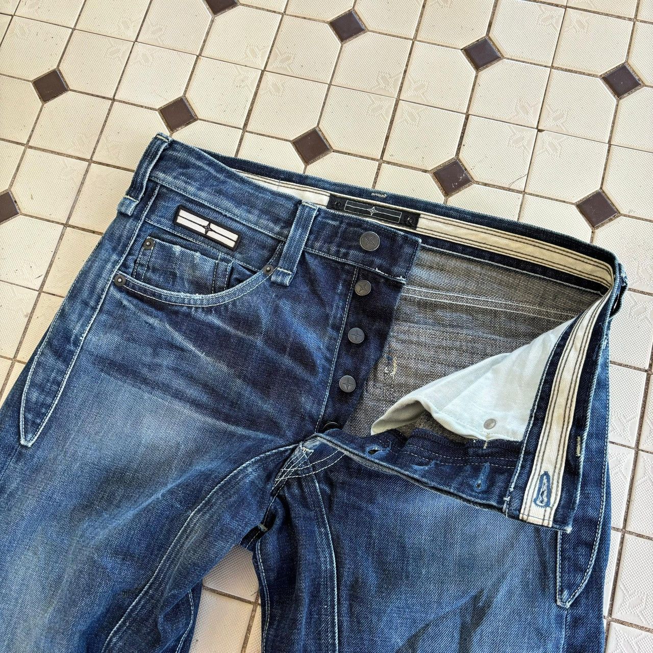 Massimo Osti Stone Island Denim Jeans Size US 32 / EU 48 - 5 Thumbnail
