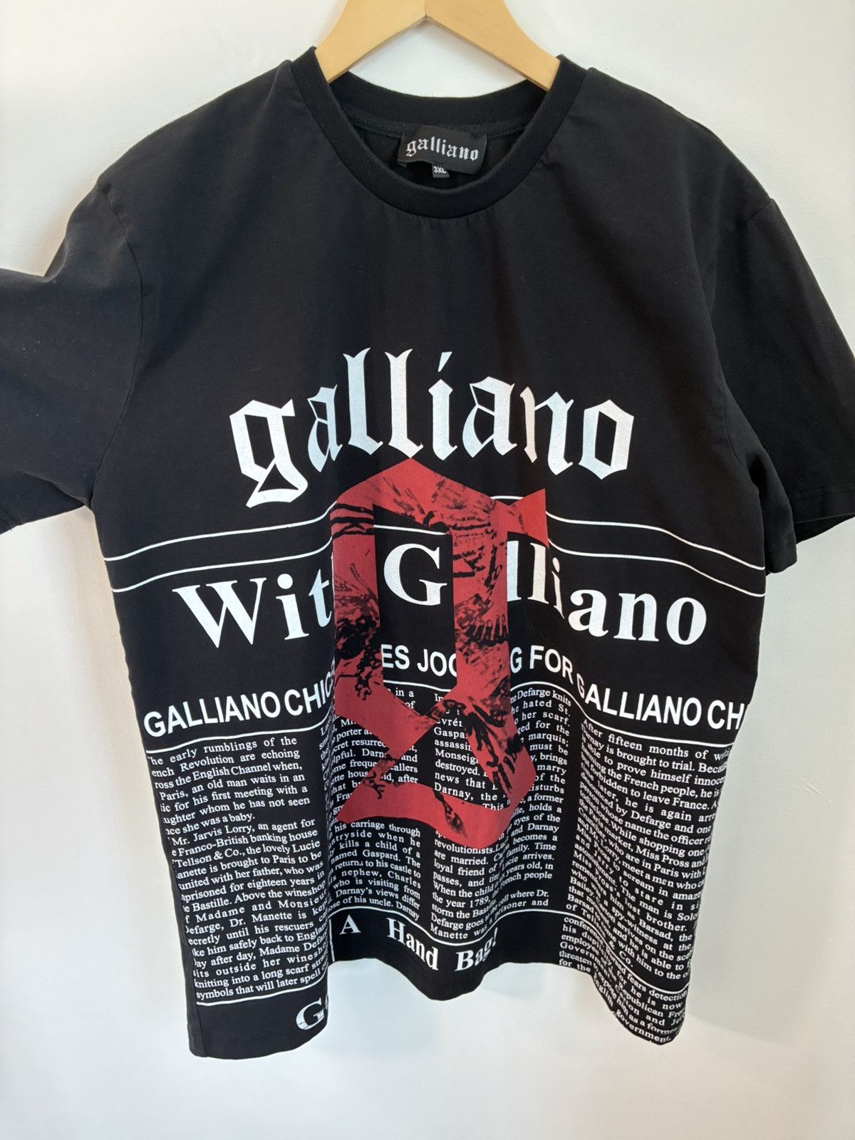 John Galliano Newspaper Shirt | Grailed