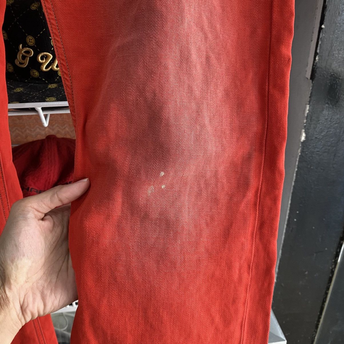 Diesel Diesel Krayver Vintage Red Distressed Jeans Size US 34 / EU 50 - 6 Thumbnail