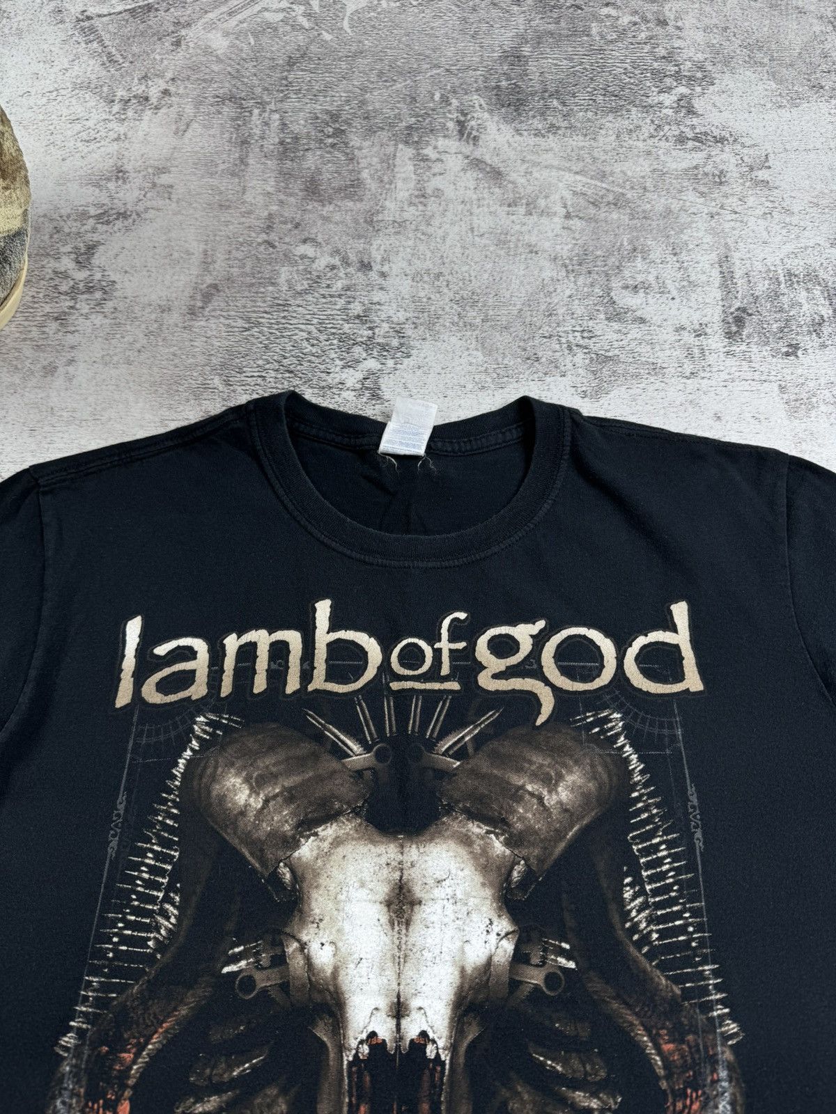 Band Tees Lamb Of God 2013 Men’s Metal Rock Tour Rap Faded Merch Devil Band T Shirt Jersey Size US XL / EU 56 / 4 - 8 Thumbnail
