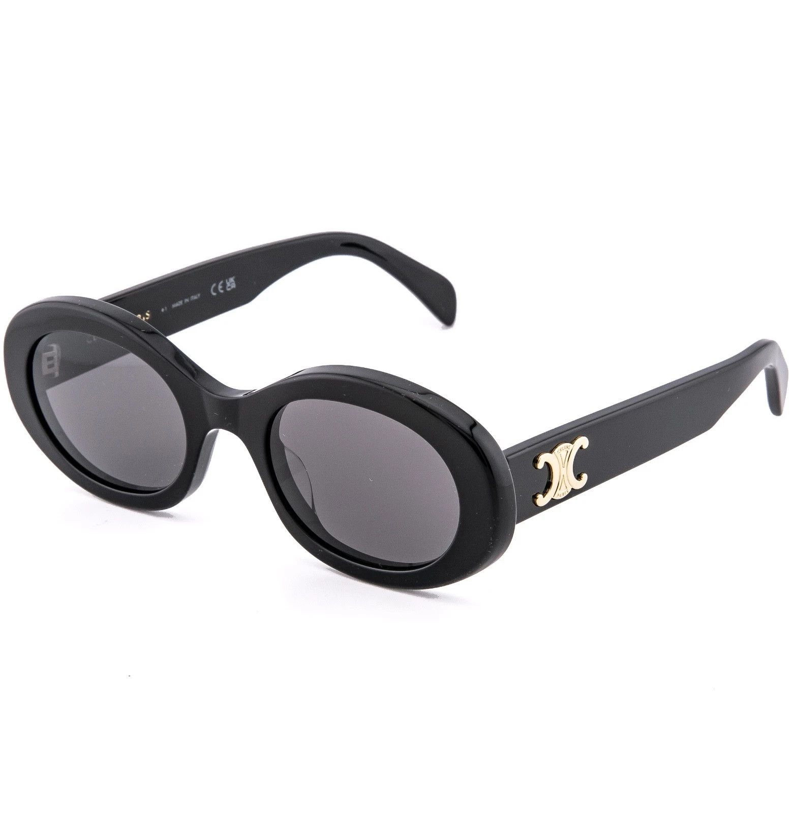 Celine CELINE CL40194U 40194 TRIOMPHE Paris Black Sunglasses 01A Size ONE SIZE - 6 Thumbnail