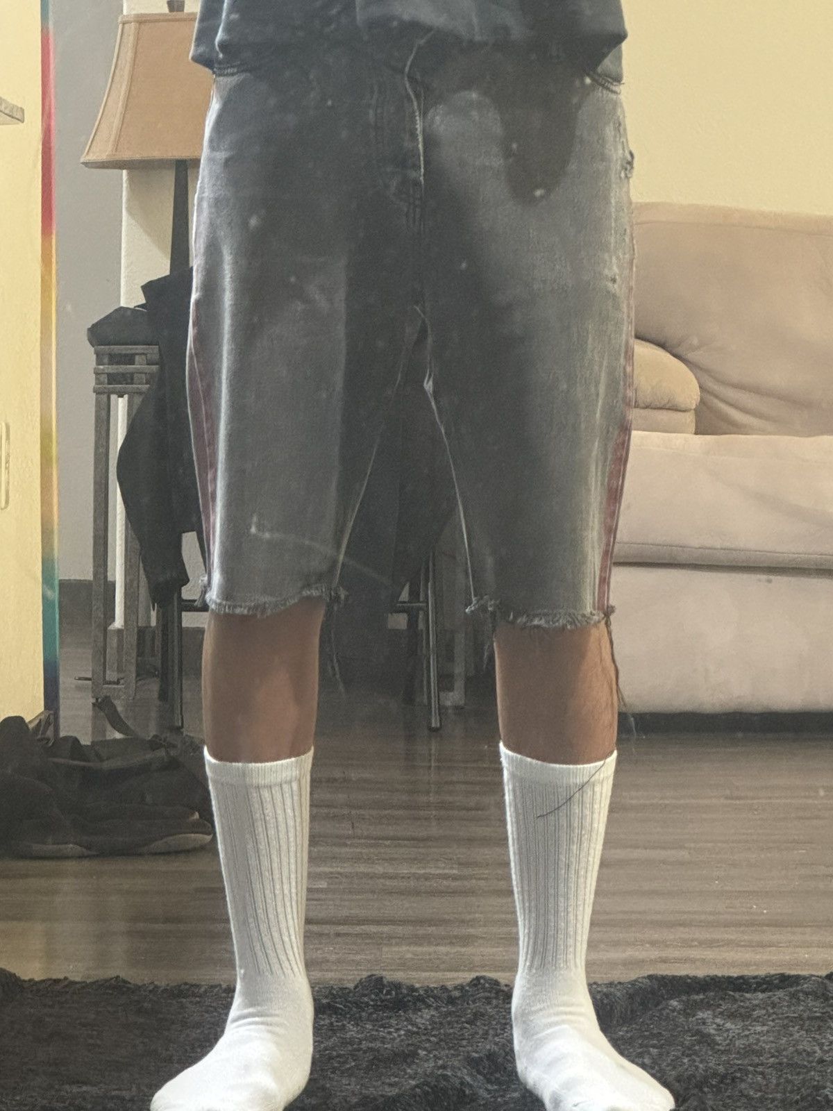 Balenciaga Balenciaga Red Line Jean shorts 2018 Size US 31 - 11 Thumbnail