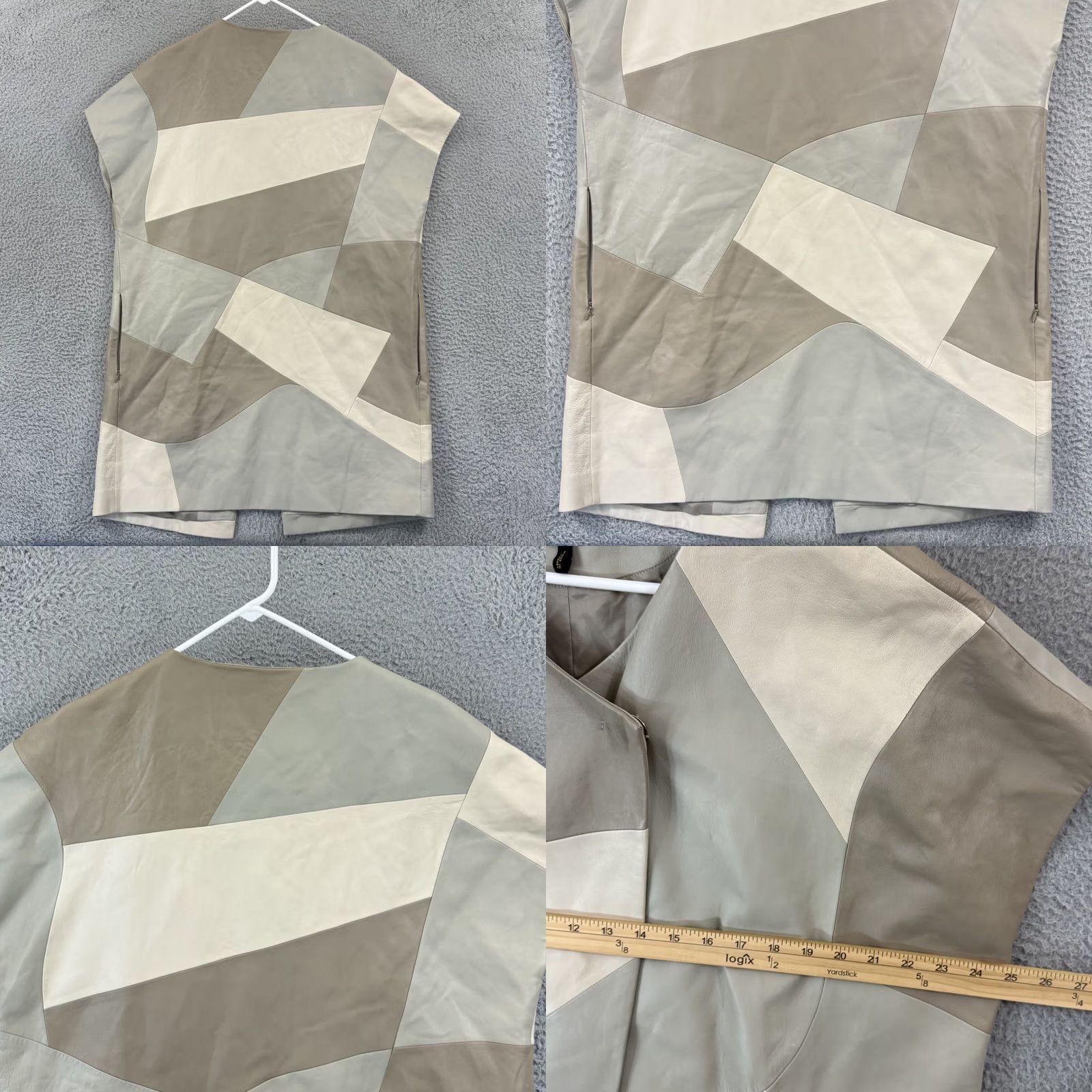 Escada VINTAGE Escada Coat Women 42 Geometric Long Leather Bohemian Lined Snap Casual Overcoat Larida Beige 42 Womens Size M / US 6-8 / IT 42-44 - 9 Thumbnail