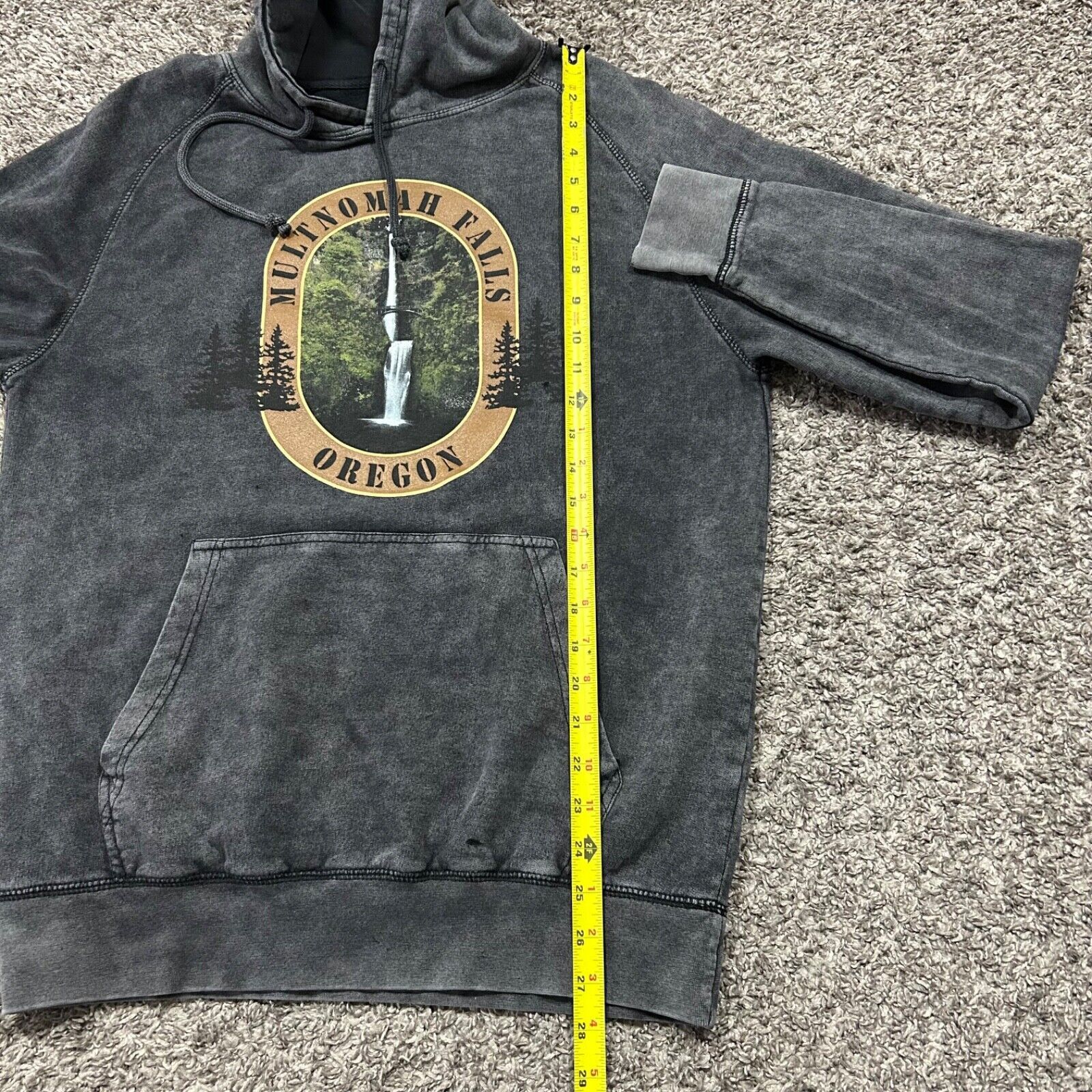 Vintage Multnomah Falls Oregon Stonewash Hoodie Pullover Sweatshirt Size US M / EU 48-50 / 2 - 6 Thumbnail