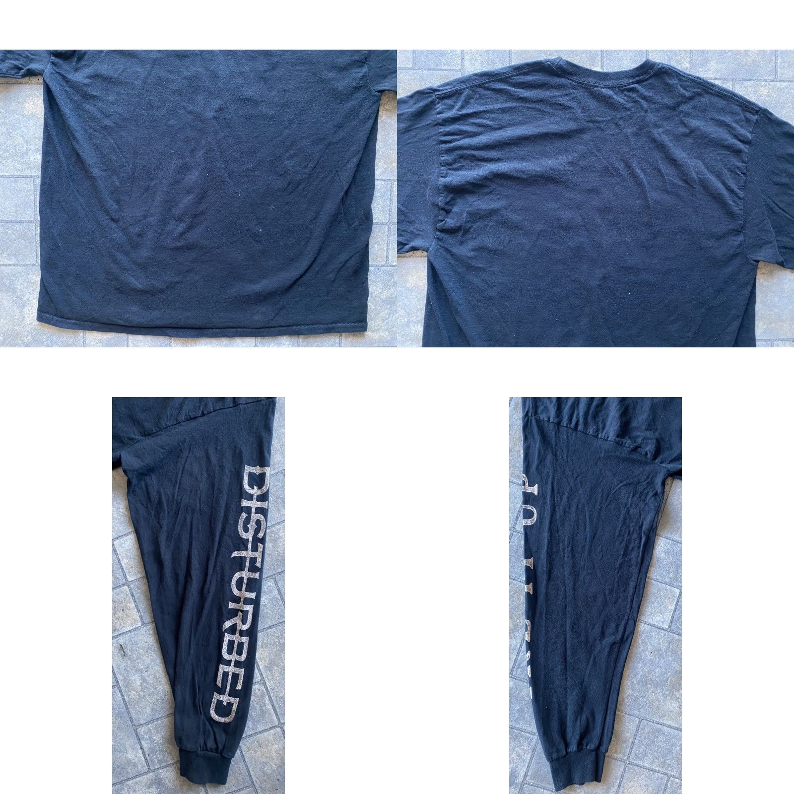 Gildan VINTAGE Disturbed 2016 Long Sleeve Black T-Shirt XL Gildan Unisex Adults Heavy Metal Rock Concert Graphic Print Size US XL / EU 56 / 4 - 10 Thumbnail
