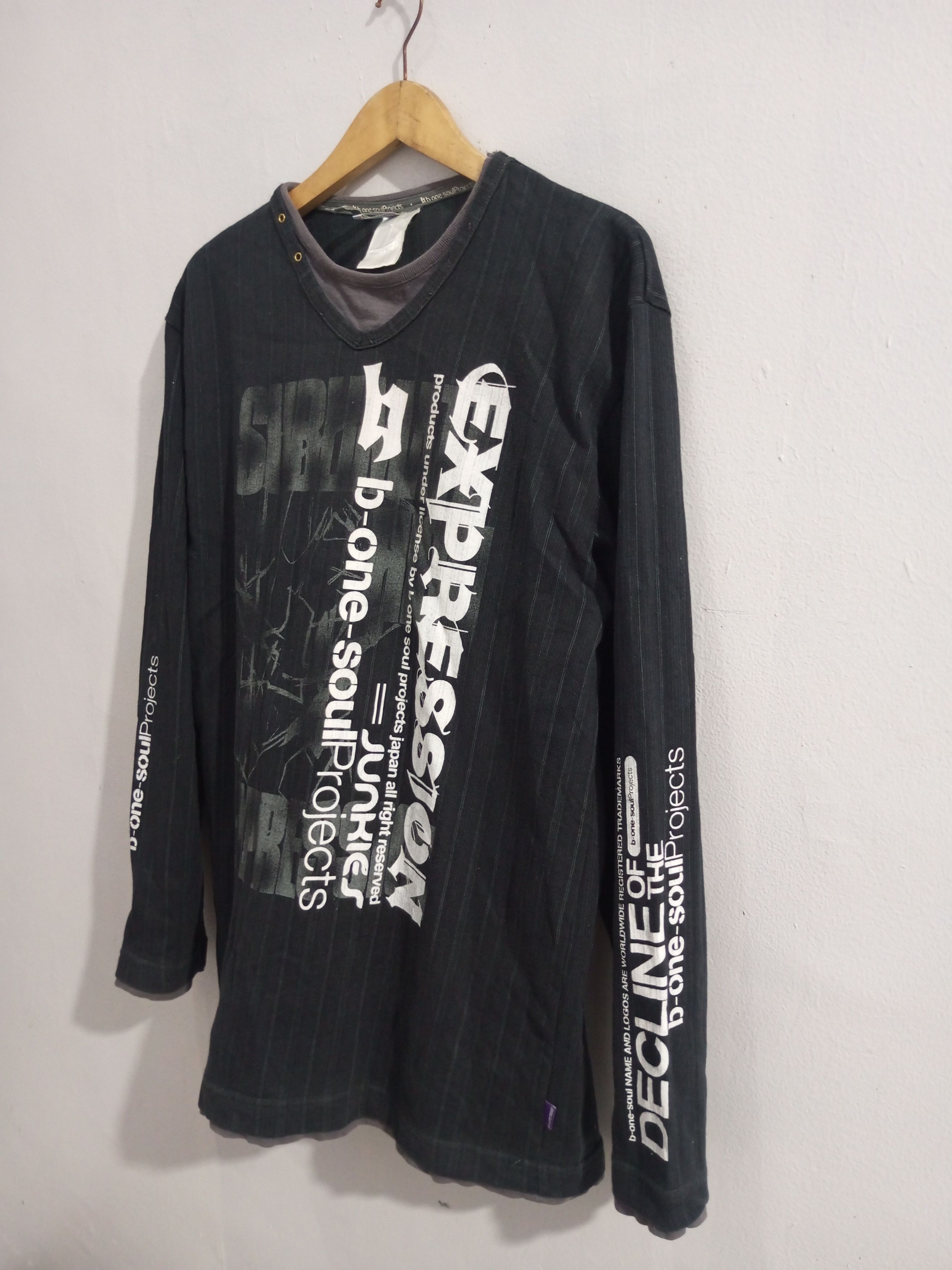 If Six Was Nine Vintage b one soul double layer long sleeve t shirt Size US L / EU 52-54 / 3 - 2 Thumbnail
