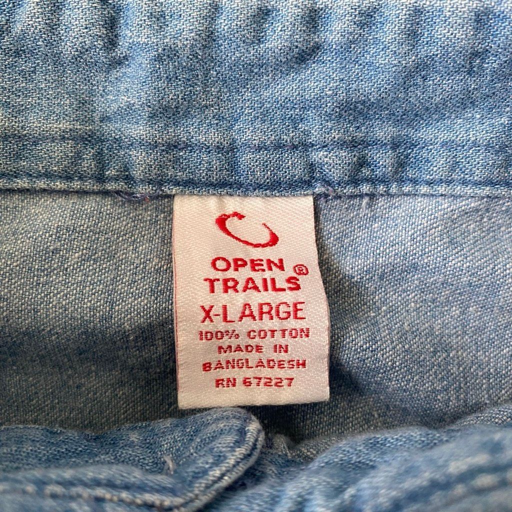 Other Open trails men XL 100% cotton button down short sleeve Size US XL / EU 56 / 4 - 6 Thumbnail