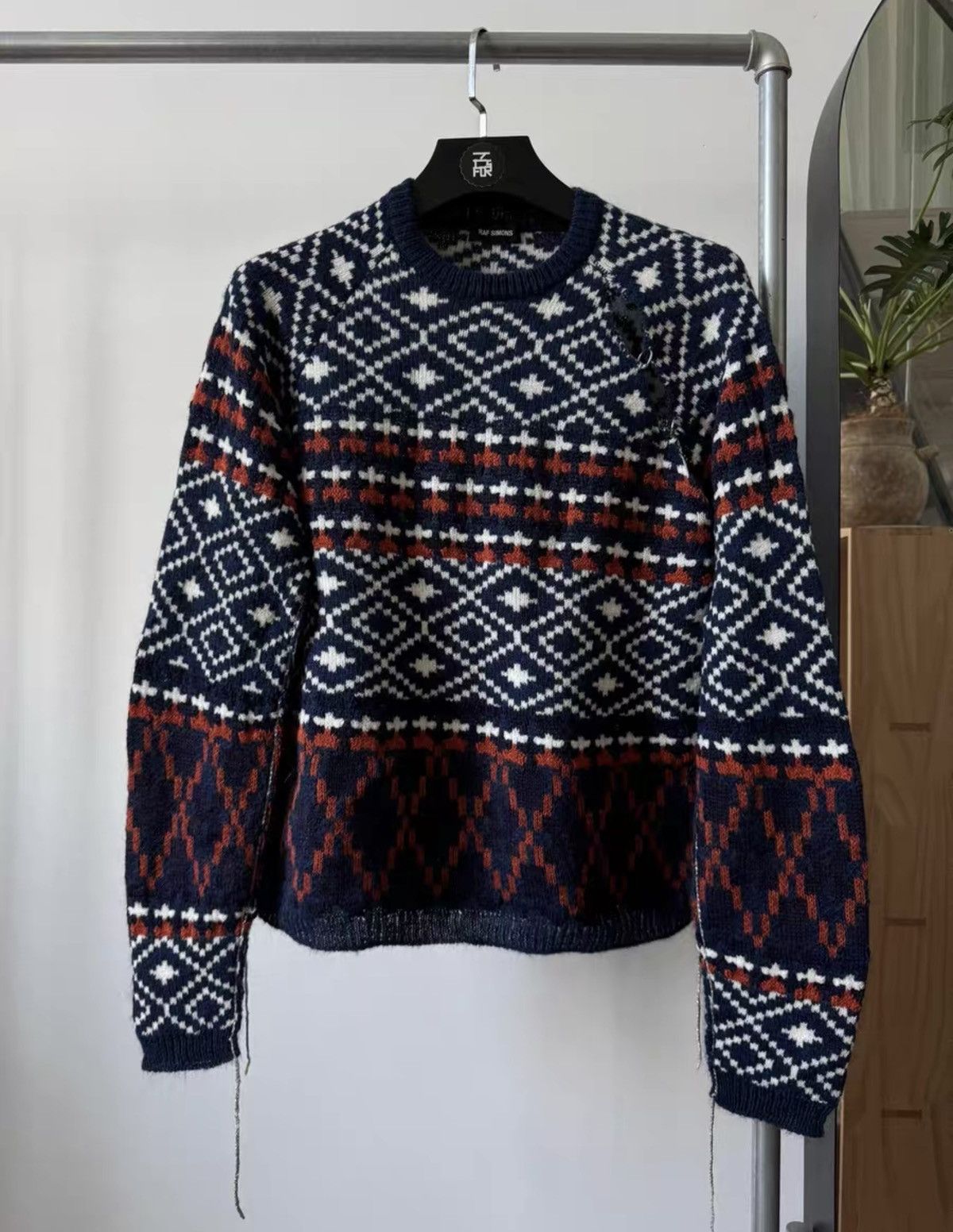 Raf Simons RAF SIMONS Spring/Summer 2019 Runway "Torn" Sweater Size US L / EU 52-54 / 3 - 1 Thumbnail