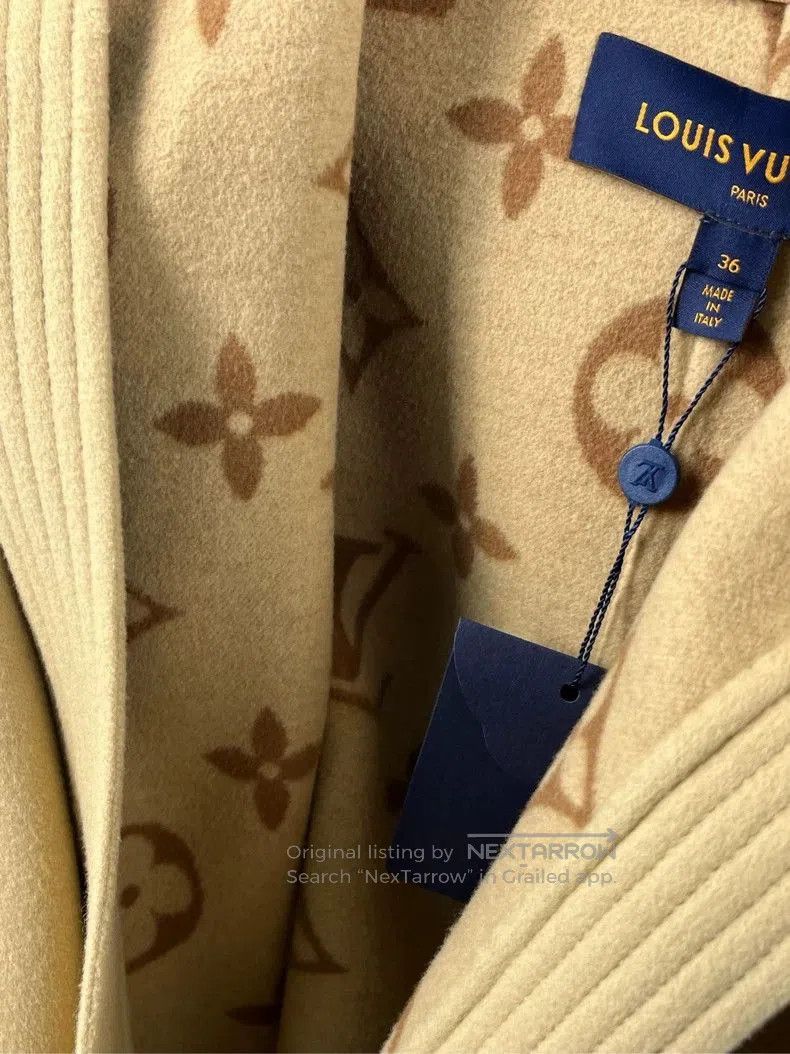 Louis Vuitton LV Monogram Logo Wool Hooded Coat. Size US S / EU 44-46 / 1 - 6 Thumbnail